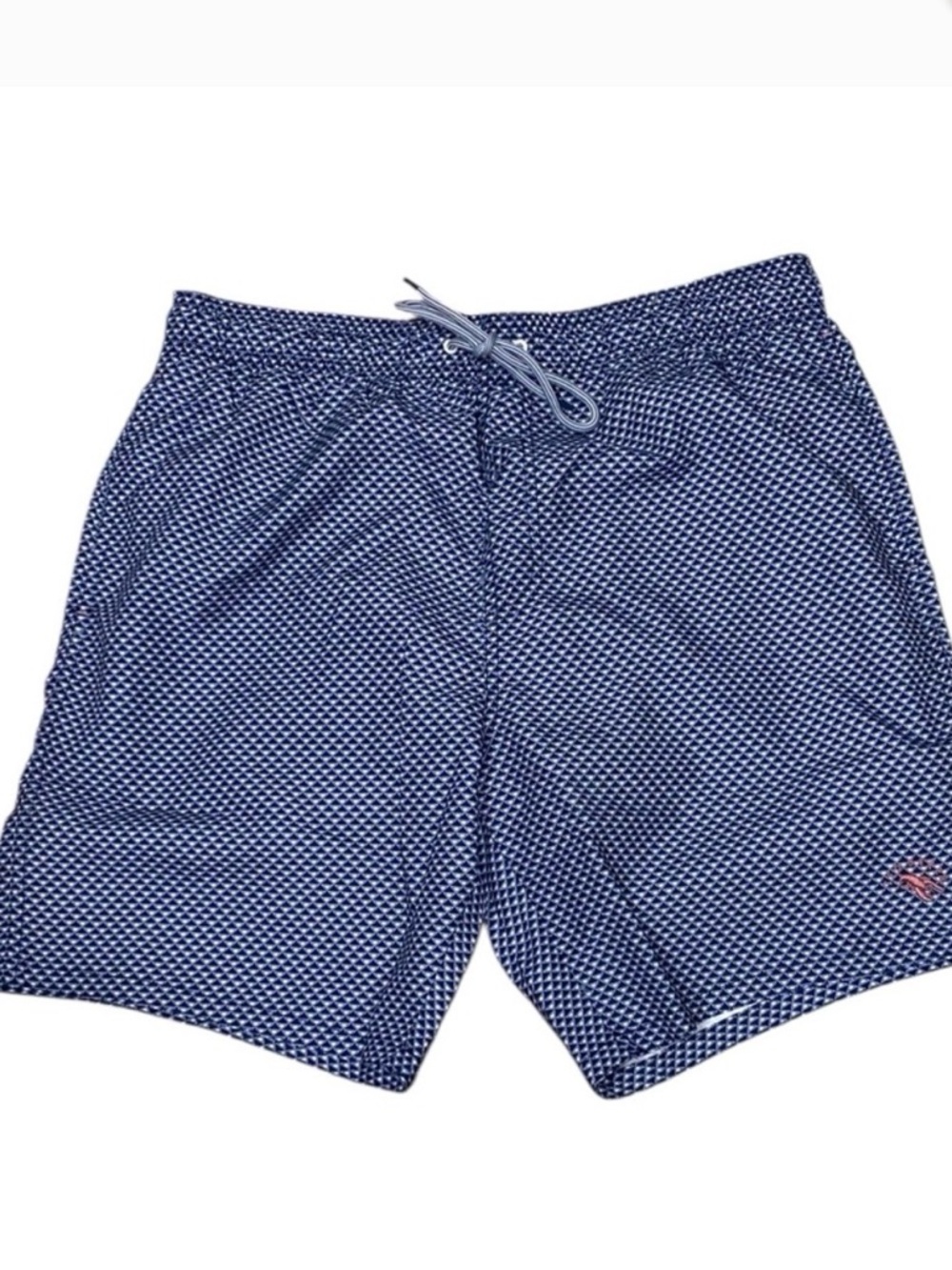 Ted Baker London Navy Micro-Pattern Swim Shorts